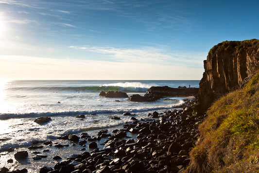 Boulders, beautiful morning light